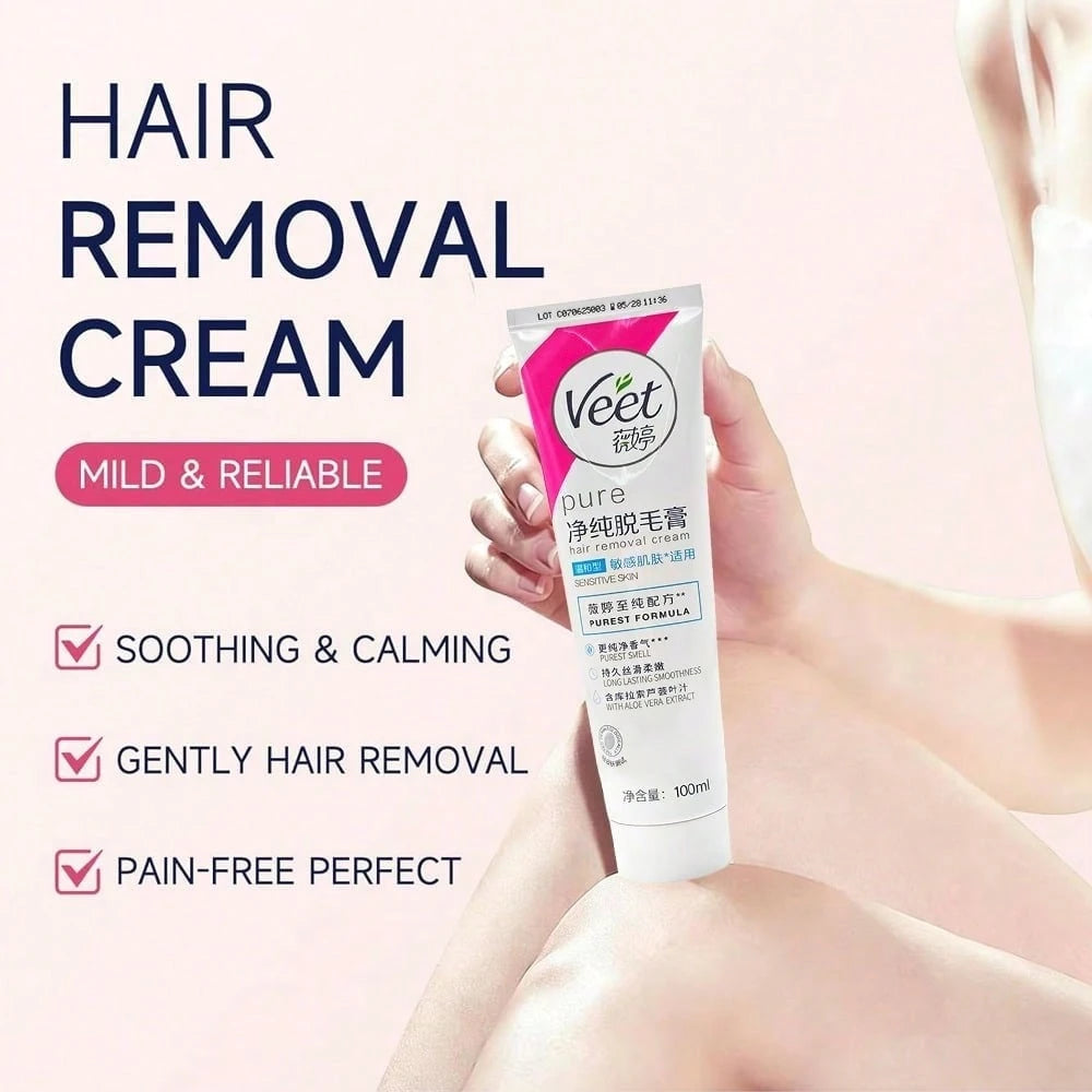 Long-Lasting Hair Removal Cream, Providing Fast And Lasting Summer Hair Removal Results. Suitable For Both Men And Women, It Achieves Smooth And Clean Skin Without Residue. Easy To Apply. Moisturizing
