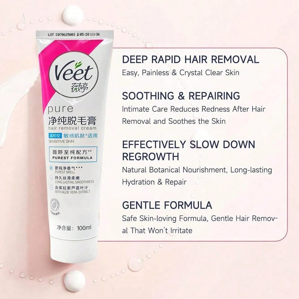 Long-Lasting Hair Removal Cream, Providing Fast And Lasting Summer Hair Removal Results. Suitable For Both Men And Women, It Achieves Smooth And Clean Skin Without Residue. Easy To Apply. Moisturizing