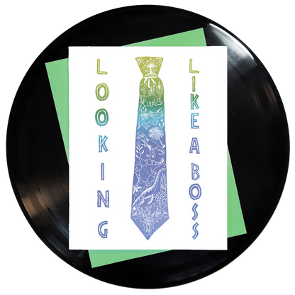 Looking Like A Boss Greeting Card 6-Pack Inspired By Music