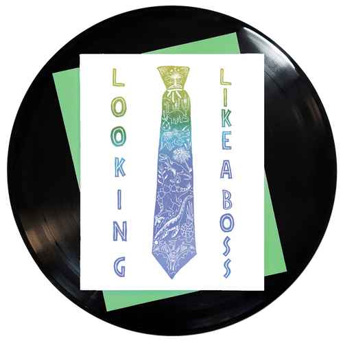 Looking Like A Boss Greeting Card 6-Pack Inspired By Music