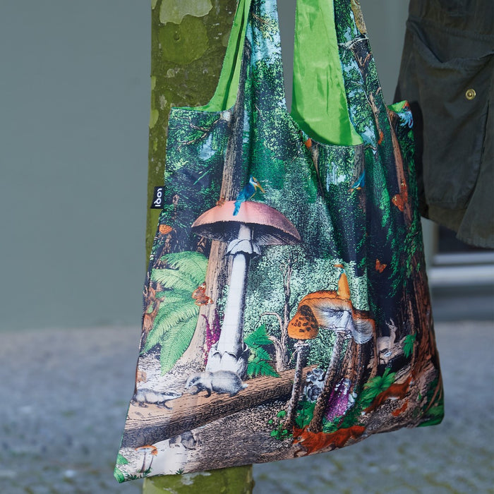 LOQI Tote Bag - Black Forest by Kristjana S. Williams