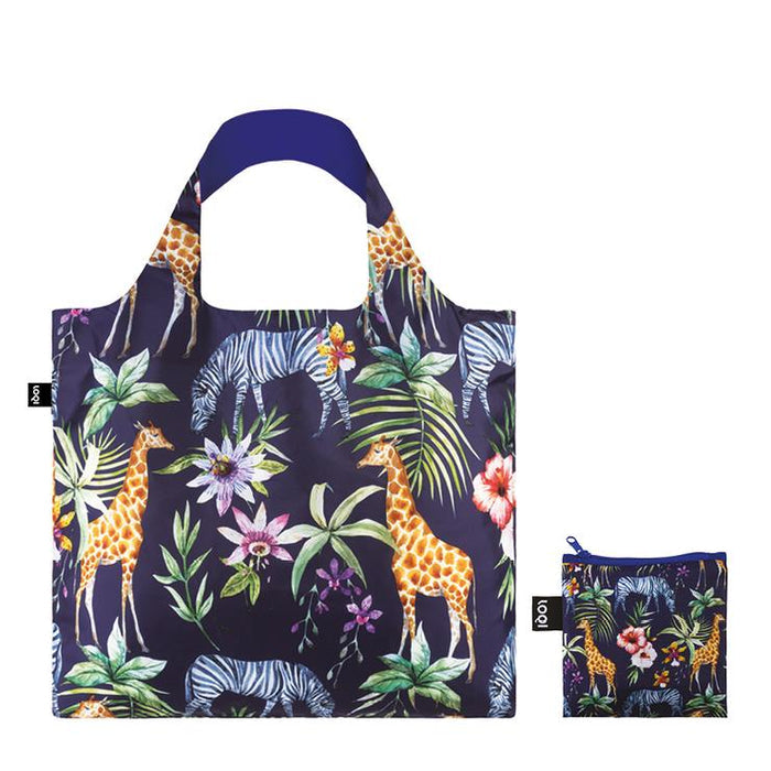 LOQI Tote Bag - Wild Zebras