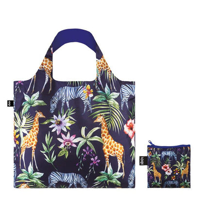 LOQI Tote Bag - Wild Zebras