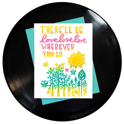 Love Love Love Wherever You Go Greeting Card 6-Pack Inspired By Music