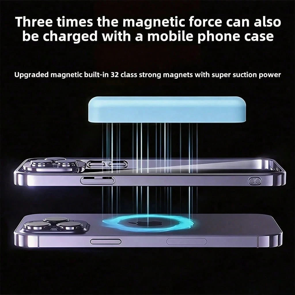 Low Profile 5000mAh MagSafe Compatible Magnetic Wireless Portable Charger 15W Wireless Inductive Charging 22.5W Wired Fast Power Bank For IPhone 17 16 Pro Max 15 Pro 14 Pro Max 13 Pro 12 Pro Max Pro