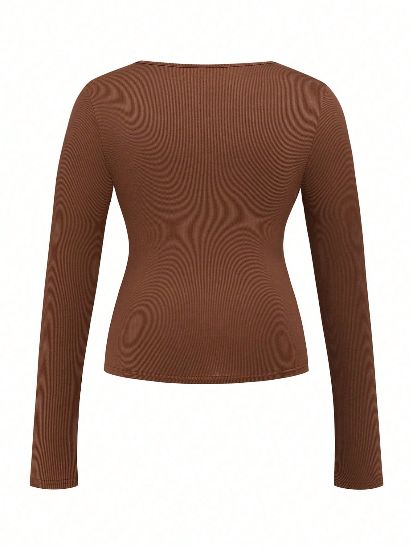 LUNE 4pcs Set Crew Neck Long Sleeve T-Shirts, Casual & Fashionable Daily Wear Fall Cloth For Women