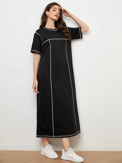 LUNE Stitch Trim Tee Dress