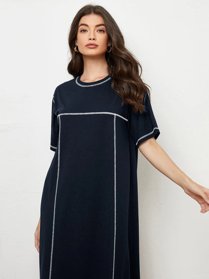 LUNE Stitch Trim Tee Dress