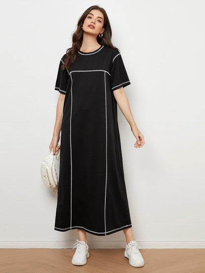 LUNE Stitch Trim Tee Dress