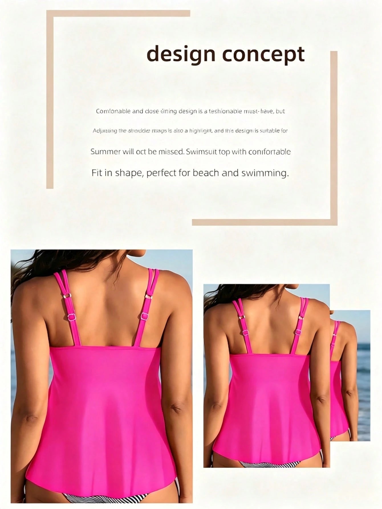 Luueen Tankini Tops For Women Swim Top Tummy Control Bathing Suit Top Modest Swim Tank Top No Bottom