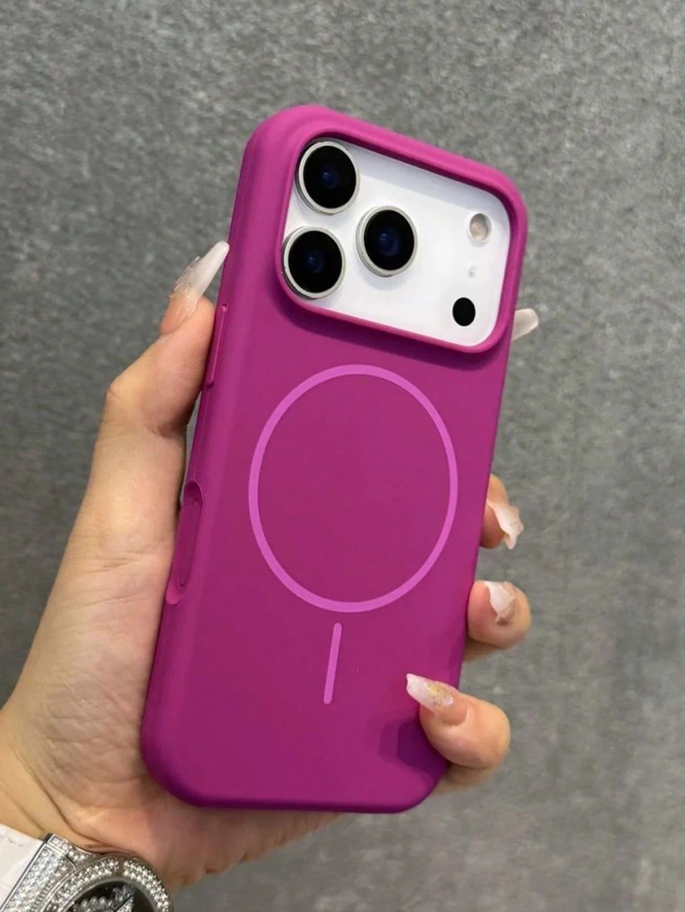 Luxury Shiny Fluorescent Liquid Silicone Magnetic Soft Phone Case Compatible With IPhone 17 Air 16 15 14 13 12 17 Pro Max Plus