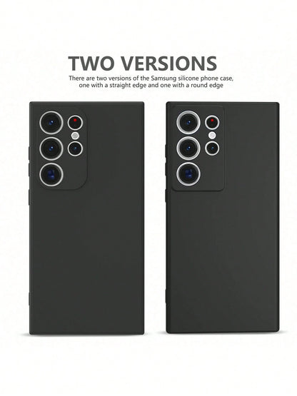 Luxury Silicone Solid Color Dark Green Liquid Silicone 1pc Luxury Shockproof Phone Case Compatible With IPhone 16, 14, 13, 12, 11, 15 Pro Max, Also Compatible With IPhone 12, 13, Mini, 14, 15, 16 Plus