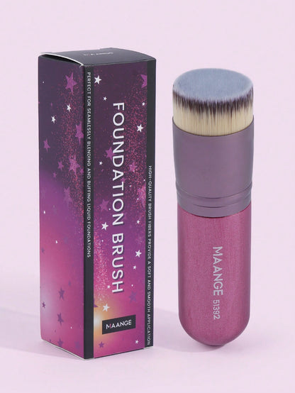 MAANGE 1/2pcs Flat Head Foundation Brush, Large Makeup Brush, Beauty Tool, Great Gift, Convenient To Carry, Travel Essential.