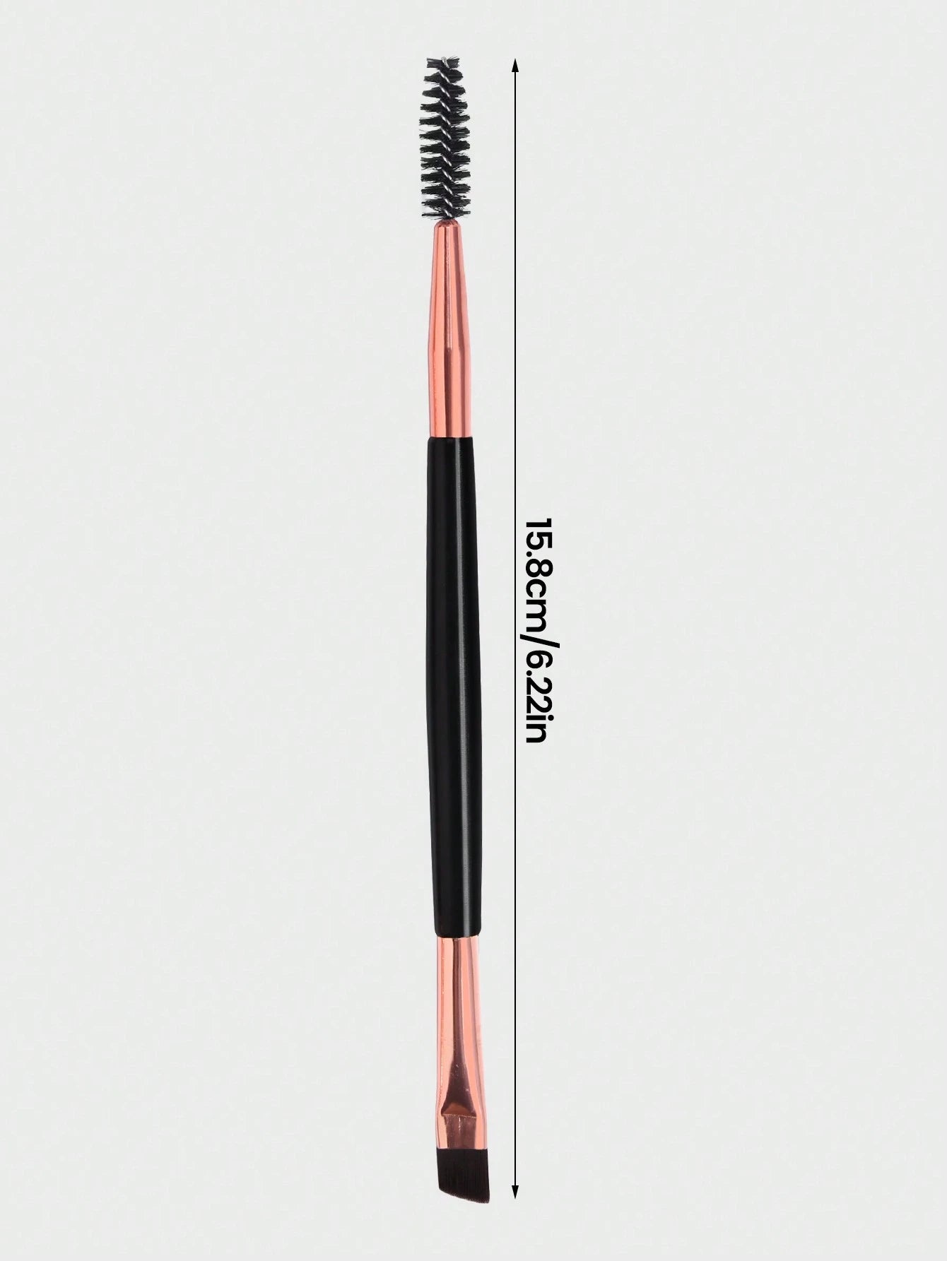 MAANGE 2pcs Dual-Ended Eyebrow Brush Set, Makeup Tool, Soft Fiber Material, Portable, Travel Essential, Eyebrow Brush, Eyeshadow Brush, Spiral Brush