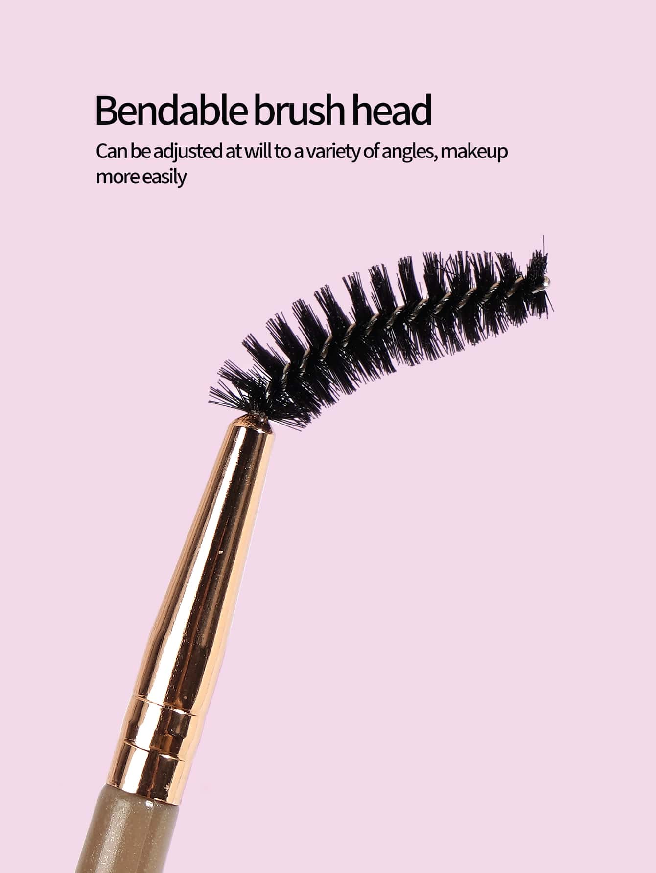 MAANGE 3pcs Professional Dual-Ended Eyebrow Brush Set, Makeup Tools, Soft Fibers, Convenient Carry, Travel Essential, Eyebrow Brush, Eyeshadow Brush, Spiral Brush