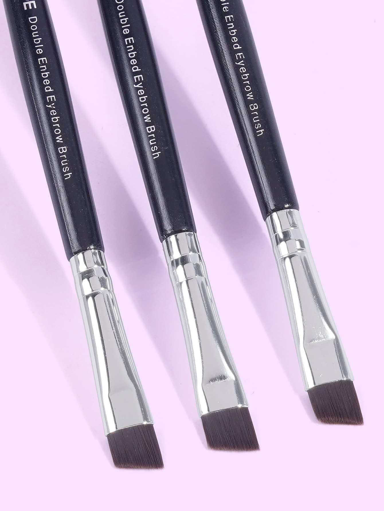 MAANGE 3pcs Professional Dual-Ended Eyebrow Brush Set, Makeup Tools, Soft Fibers, Convenient Carry, Travel Essential, Eyebrow Brush, Eyeshadow Brush, Spiral Brush