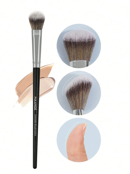 MAANGE 5pcs Finger-Style Makeup Brush Set, Soft Fiber Material, Portable, Includes Concealer Brush, Eyeshadow Brush, Blending Brush, Eyebrow Brush, Travel Essential, Great Gift