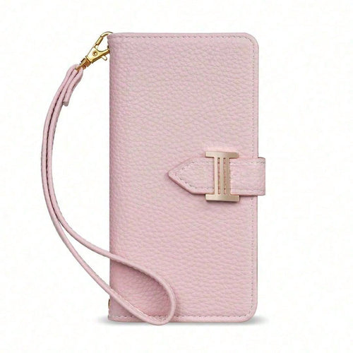 Magnetic Flip Wallet Phone Case For IPhone 17-14 Pro Max – Premium Leather Card Slot Holder Short Strap Protective Cover