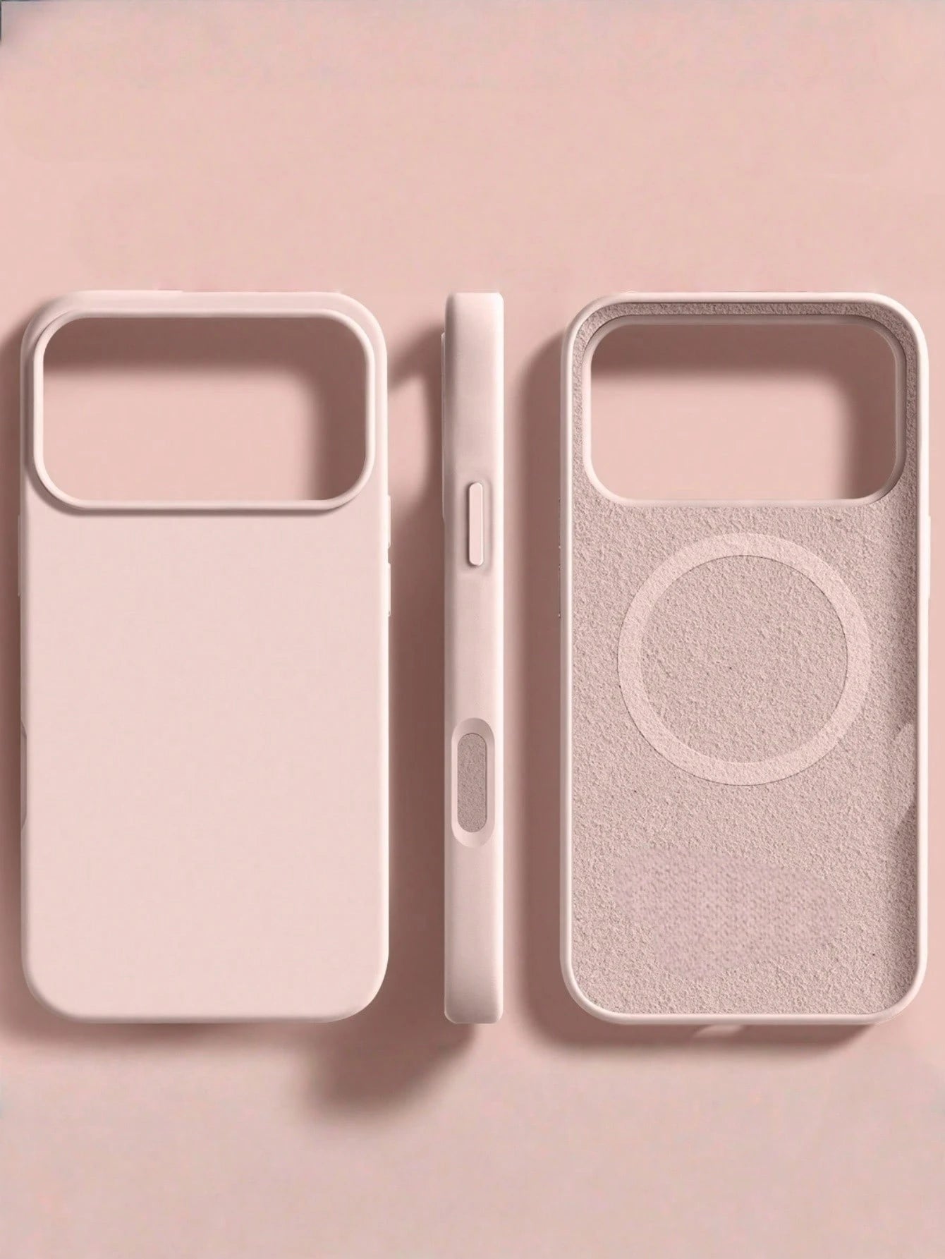 Magnetic Minimalist Liquid Silicone Wireless Charging Protective Case 1pc Compatible With 17 Air 16 14 13 12 15 Pro Max Plus With Velvet Camera Protection Spring Birthday Gift Professional Office, Sho