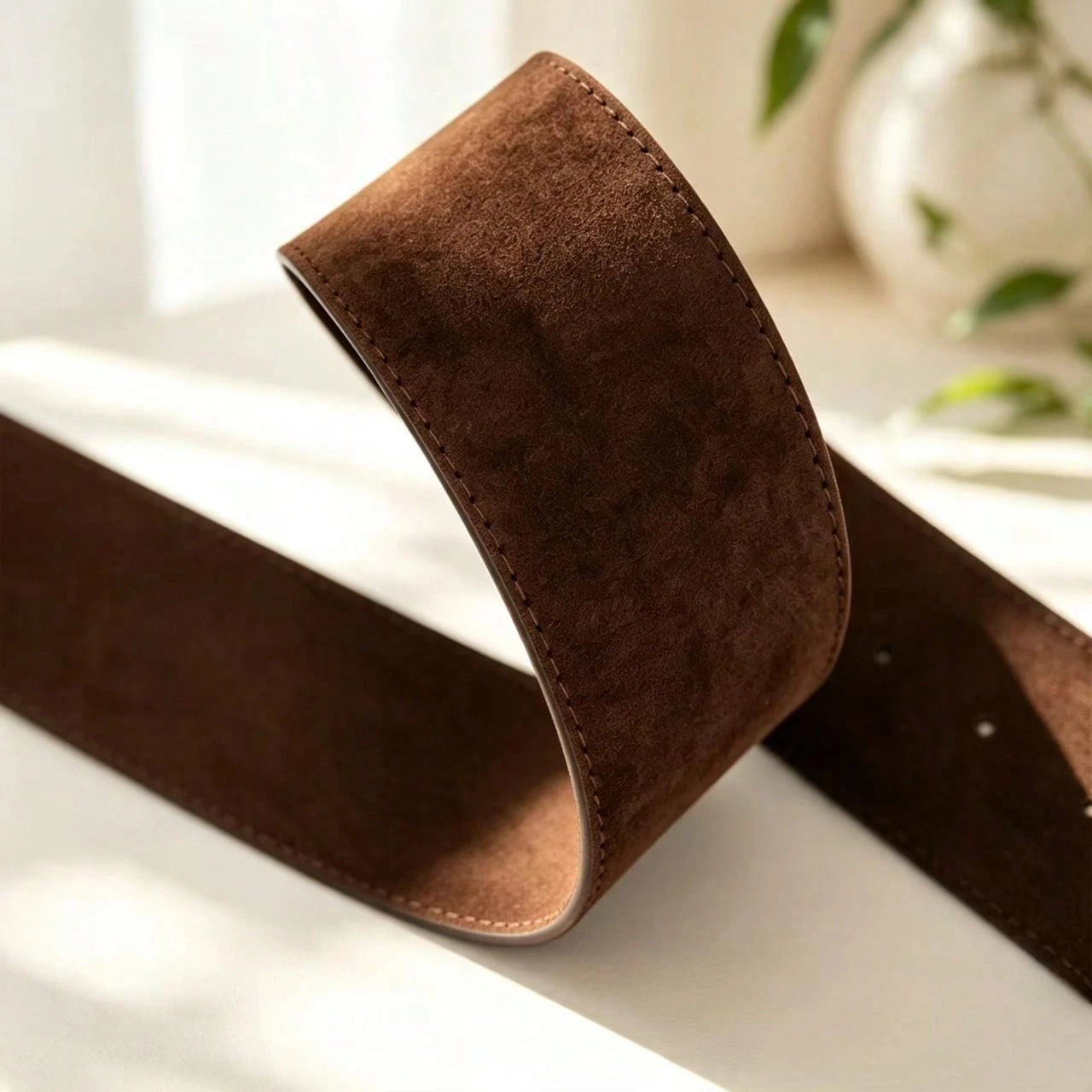 Maillard Vintage Wide PU Leather Pin Buckle Waist Belt For Women, Slimming Decorative Waist Strap For Dress & Jeans Matching