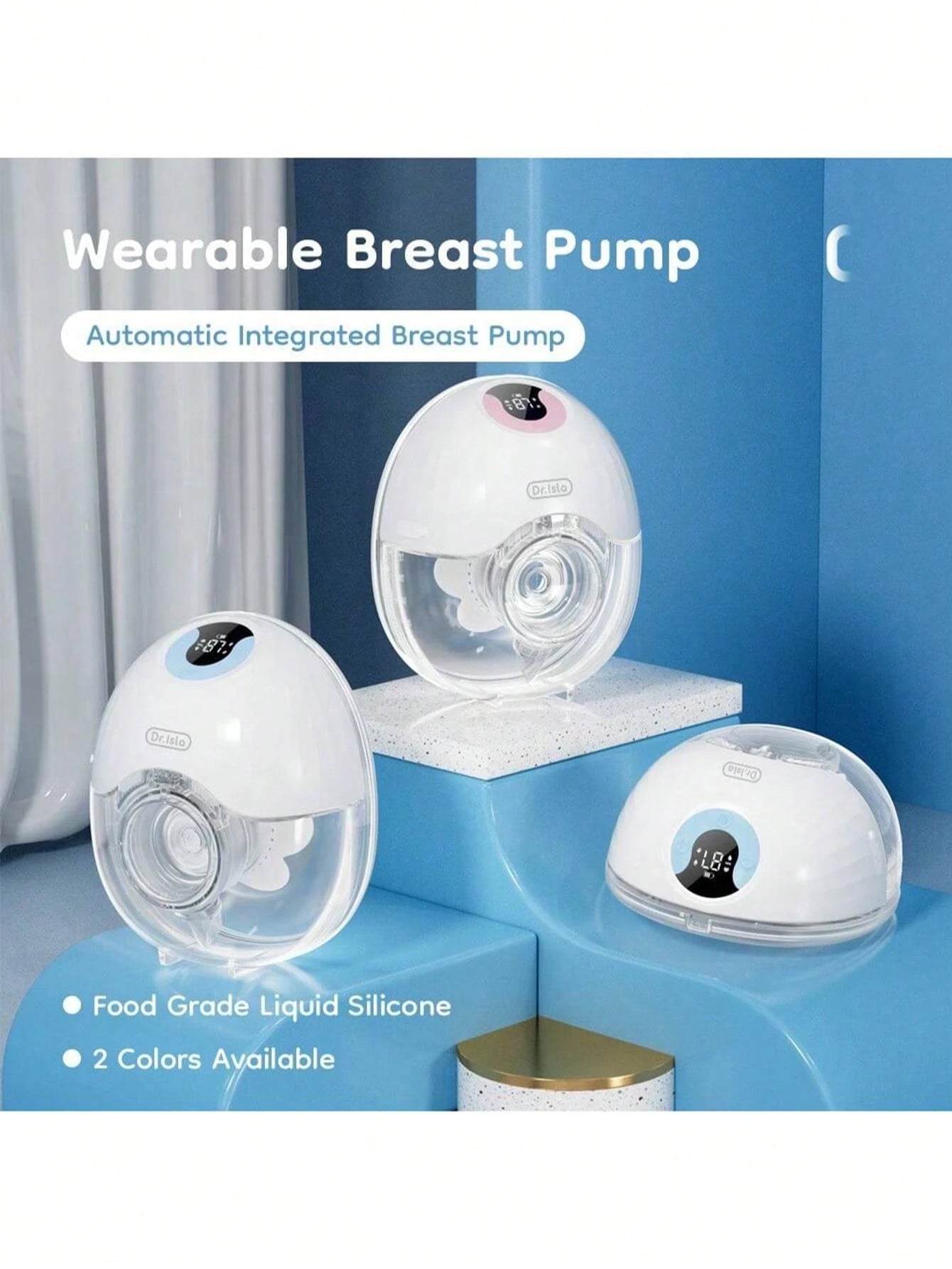 MAMIJOY 2pcs 210ml Wearable Electric Breast Pump, 4 Modes, Variable Frequency, 36 Settings Per Mode, Low Noise Anti-Leakage Design, Comes With 10pcs Milk Storage Bags