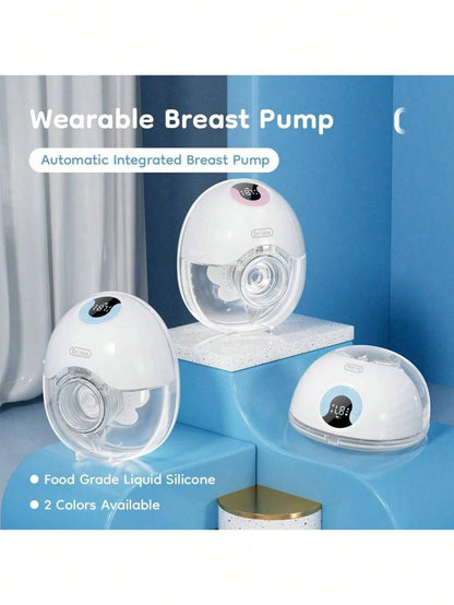 MAMIJOY 2pcs 210ml Wearable Electric Breast Pump, 4 Modes, Variable Frequency, 36 Settings Per Mode, Low Noise Anti-Leakage Design, Comes With 10pcs Milk Storage Bags