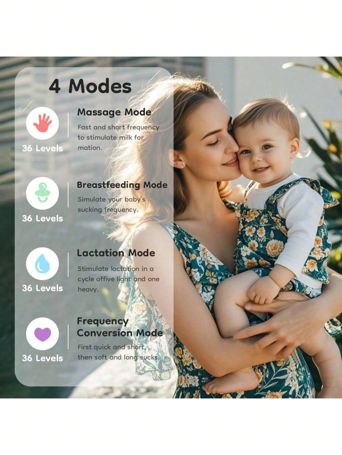 MAMIJOY 2pcs 210ml Wearable Electric Breast Pump, 4 Modes, Variable Frequency, 36 Settings Per Mode, Low Noise Anti-Leakage Design, Comes With 10pcs Milk Storage Bags