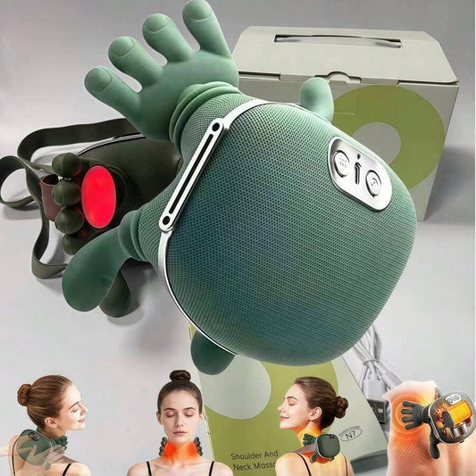 Massage Hand- Shoulder And Neck Massager, Bionic Heated Massager, Neck Massager With Fingers, 4D Kneading Massage, Simulates A Real Palm Massage For Comfort, Relax Muscle Tension