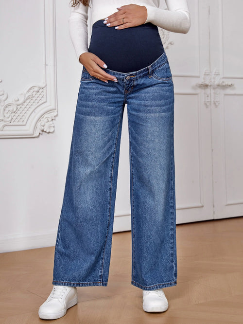 Maternity Wide Leg Jeans