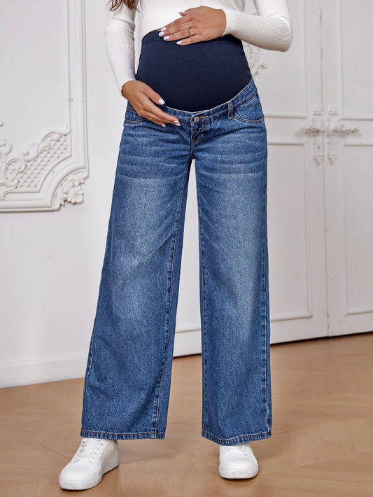 Maternity Wide Leg Jeans