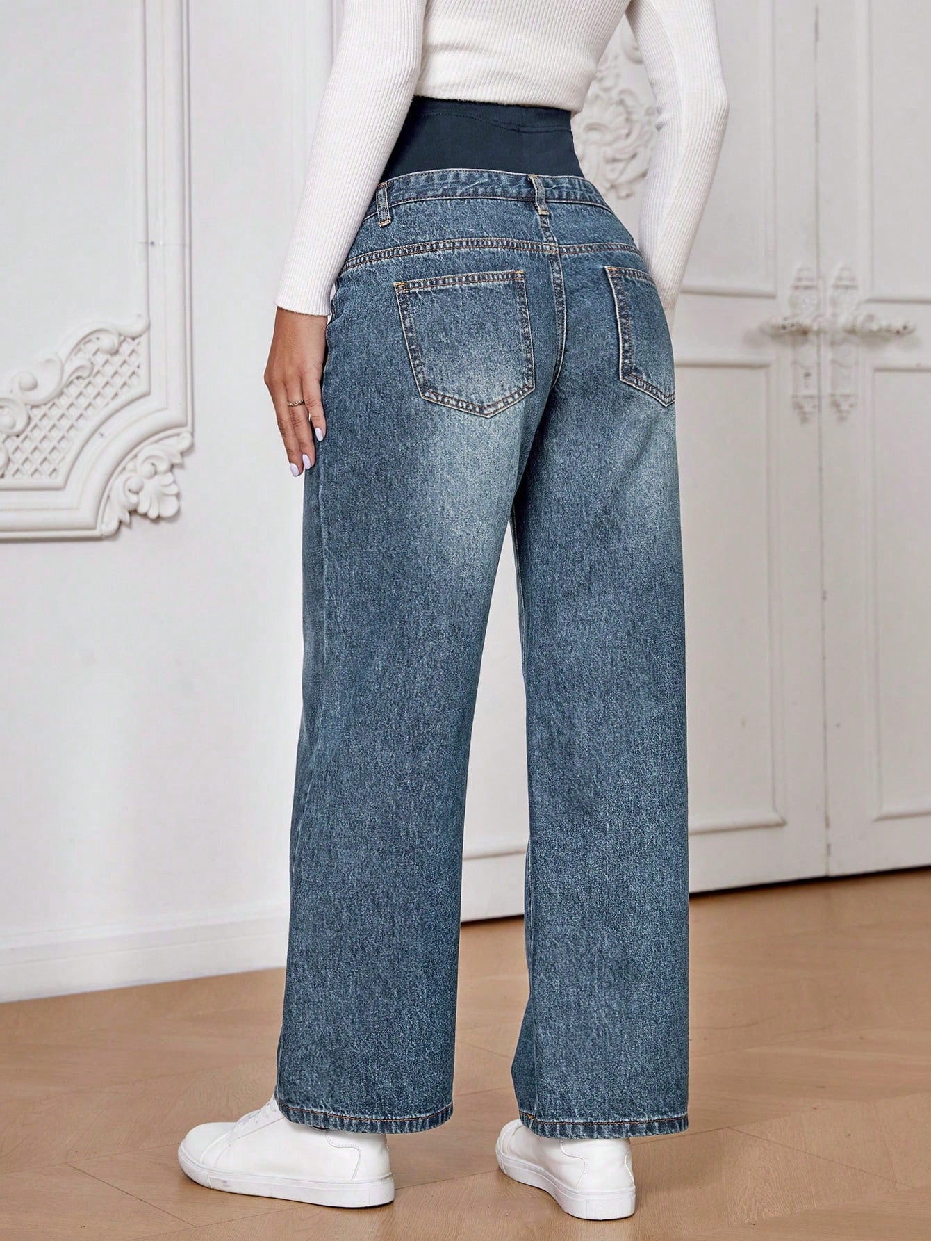 Maternity Wide Leg Jeans