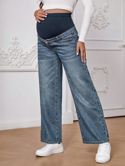 Maternity Wide Leg Jeans