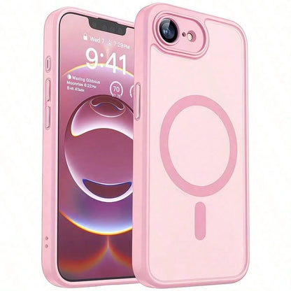 Matte Translucent Magnetic Phone Case Compatible With IPhone 17E 16E 17 Air 16 15 14 13 12 11 Plus Pro Max Camera Protection Shockproof Shell