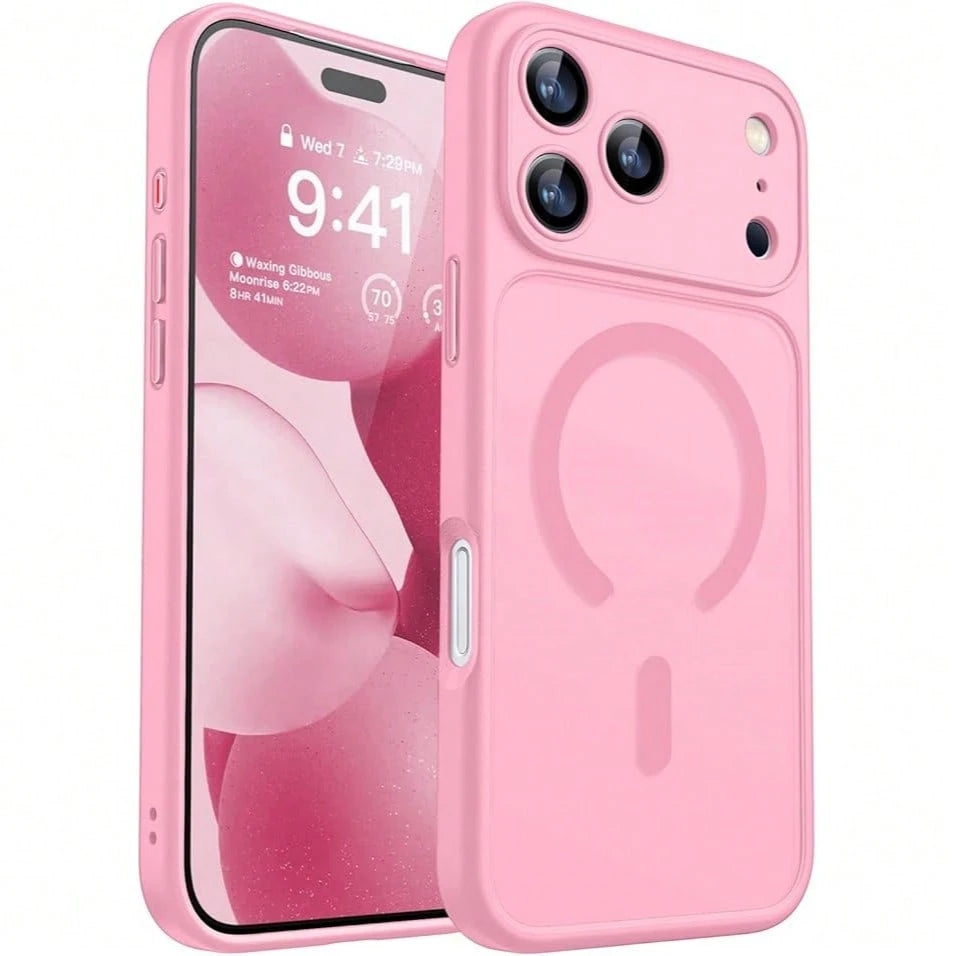 Matte Translucent Magnetic Phone Case Compatible With IPhone 17E 16E 17 Air 16 15 14 13 12 11 Plus Pro Max Camera Protection Shockproof Shell