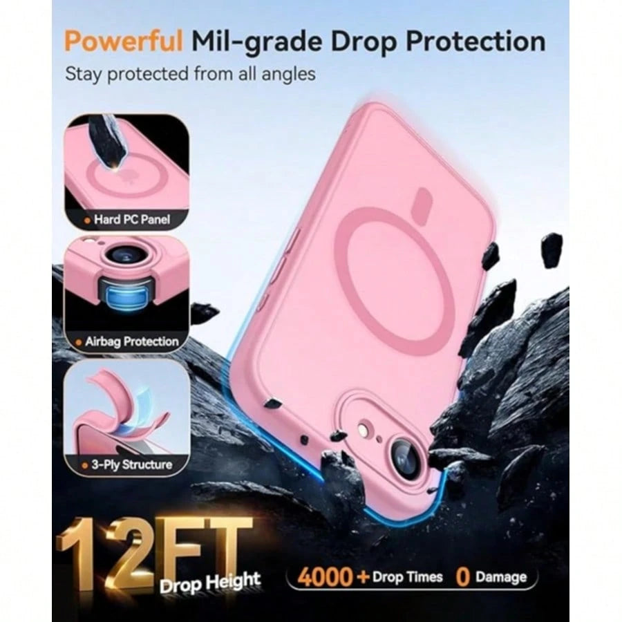Matte Translucent Magnetic Phone Case Compatible With IPhone 17E 16E 17 Air 16 15 14 13 12 11 Plus Pro Max Camera Protection Shockproof Shell