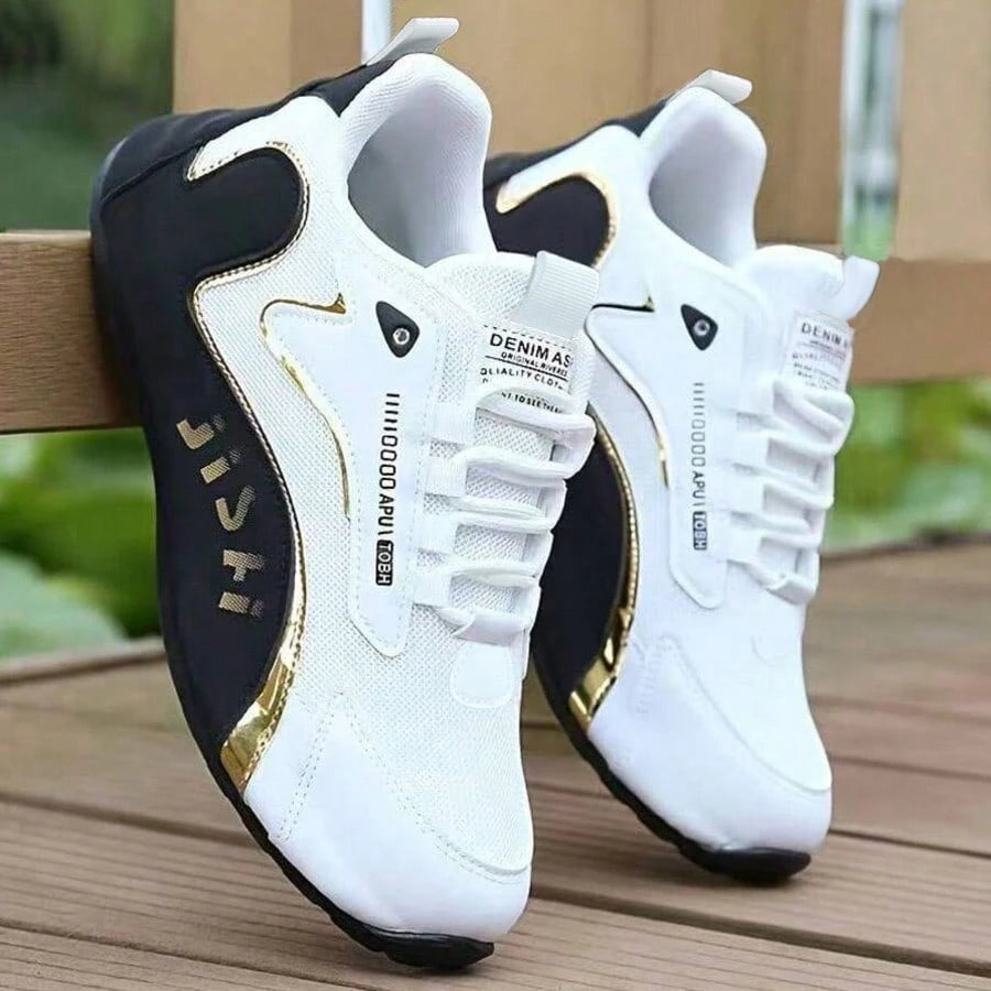Men's Breathable Mesh Sports Casual Shoes, Soft Sole, Wear-Resistant Running Sneakers