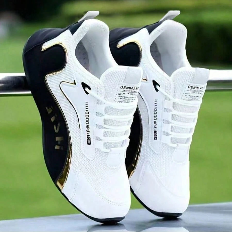 Men's Breathable Mesh Sports Casual Shoes, Soft Sole, Wear-Resistant Running Sneakers