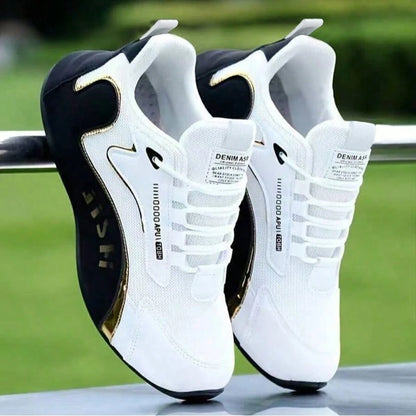 Men's Breathable Mesh Sports Casual Shoes, Soft Sole, Wear-Resistant Running Sneakers