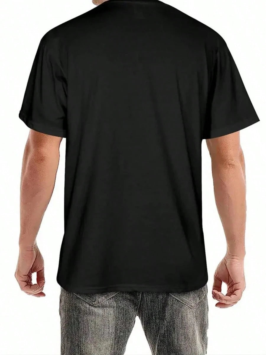 Men's Halloween Ghoul Aid Pumpkin Graphic T-Shirt- 100% Cotton Short Sleeve Cre