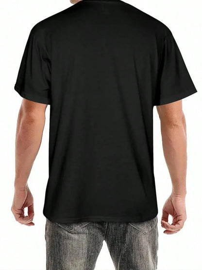 Men's Halloween Ghoul Aid Pumpkin Graphic T-Shirt- 100% Cotton Short Sleeve Cre