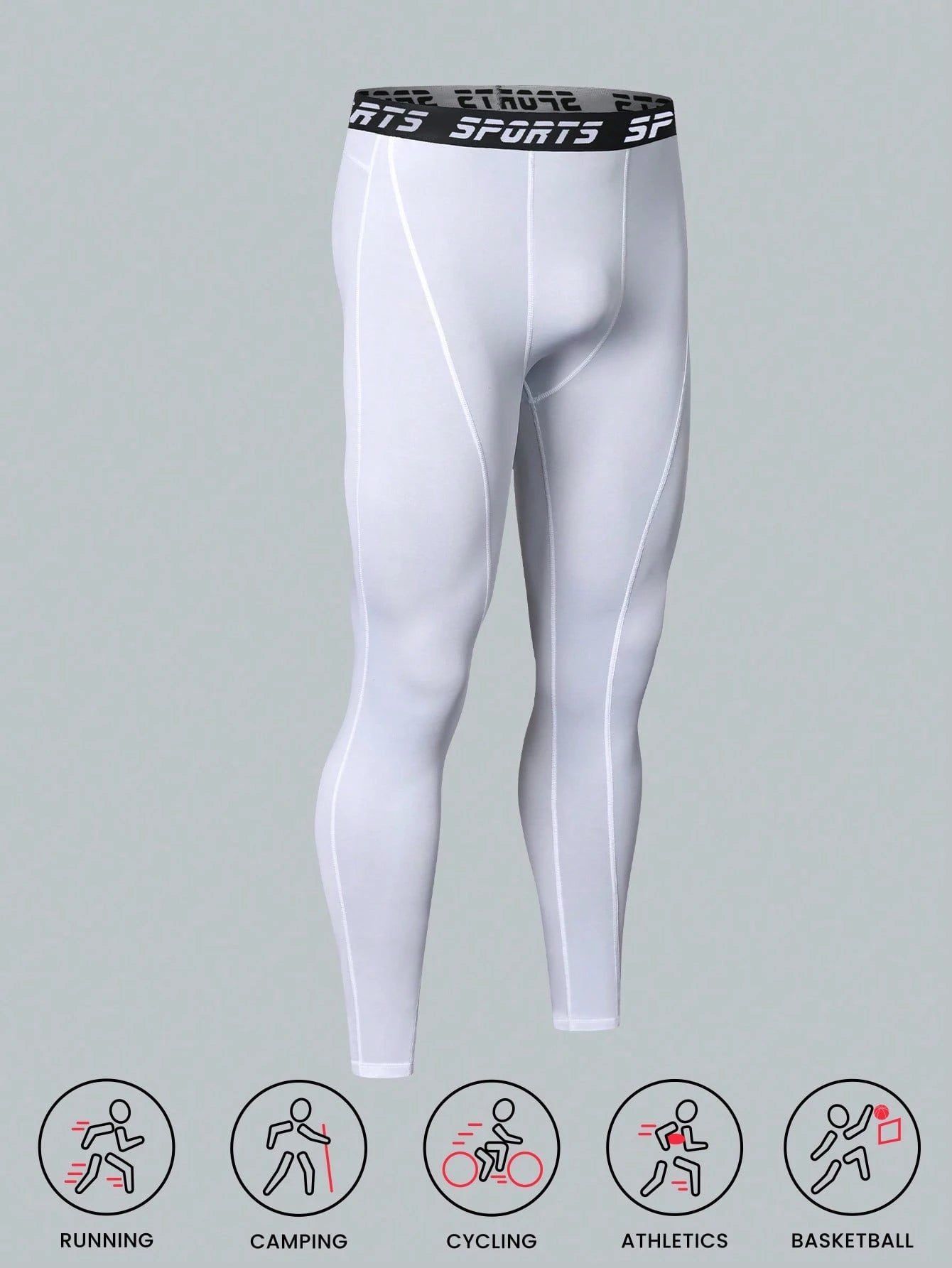 Men's Quick-Dry Compression Pants, Sports Base Layer Tight Pants, Fitness Running Tight Pants