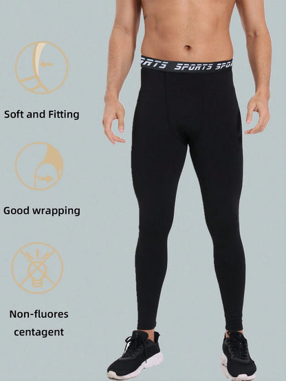 Men's Quick-Dry Compression Pants, Sports Base Layer Tight Pants, Fitness Running Tight Pants