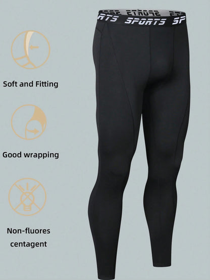 Men's Quick-Dry Compression Pants, Sports Base Layer Tight Pants, Fitness Running Tight Pants