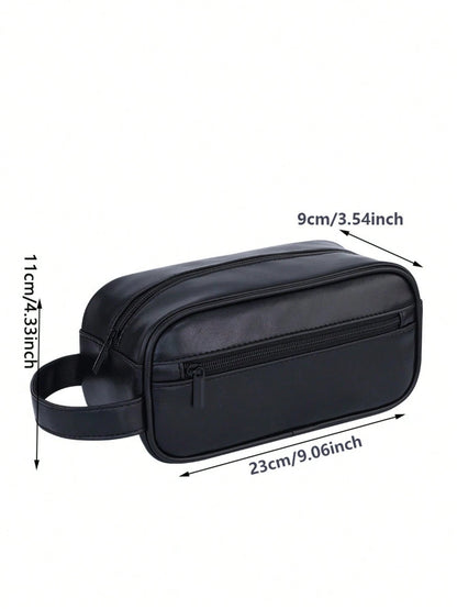 Men Waterproof Travel Toiletries Storage Bag Portable Makeup Organiser Zipper Handbags Retro Large Capacity Travel Business Trip Men's Toiletry Bag