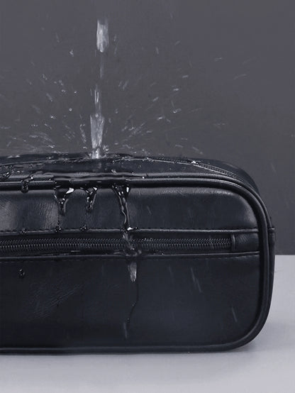 Men Waterproof Travel Toiletries Storage Bag Portable Makeup Organiser Zipper Handbags Retro Large Capacity Travel Business Trip Men's Toiletry Bag