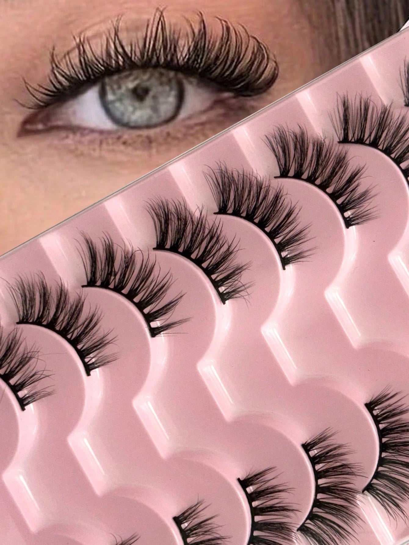 MENGJIESHANGPIN 7 Pairs/Pack HY-02 Natural Curly Messy Long-Lasting False Eyelashes, Eyelash Extensions, Long Eyelash Strips