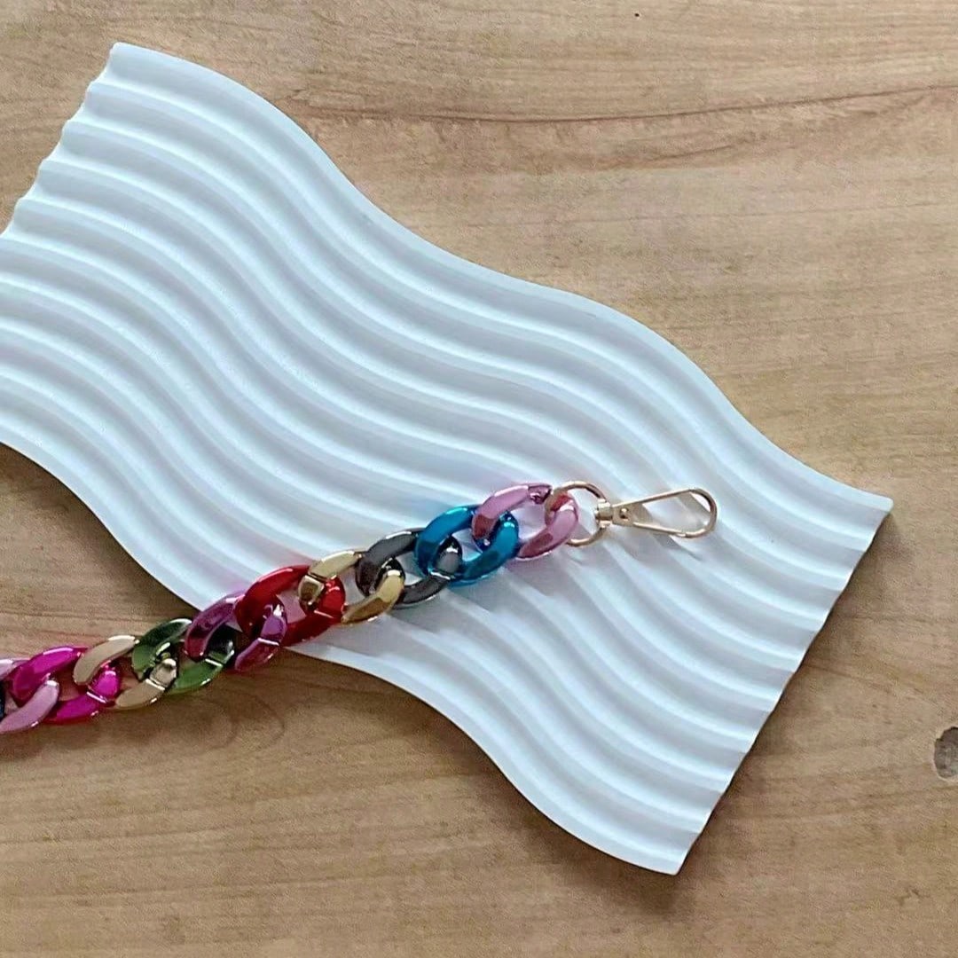 Metallic 7-Color Bag Chain Pendant Bag Strap Extension Chain Phone