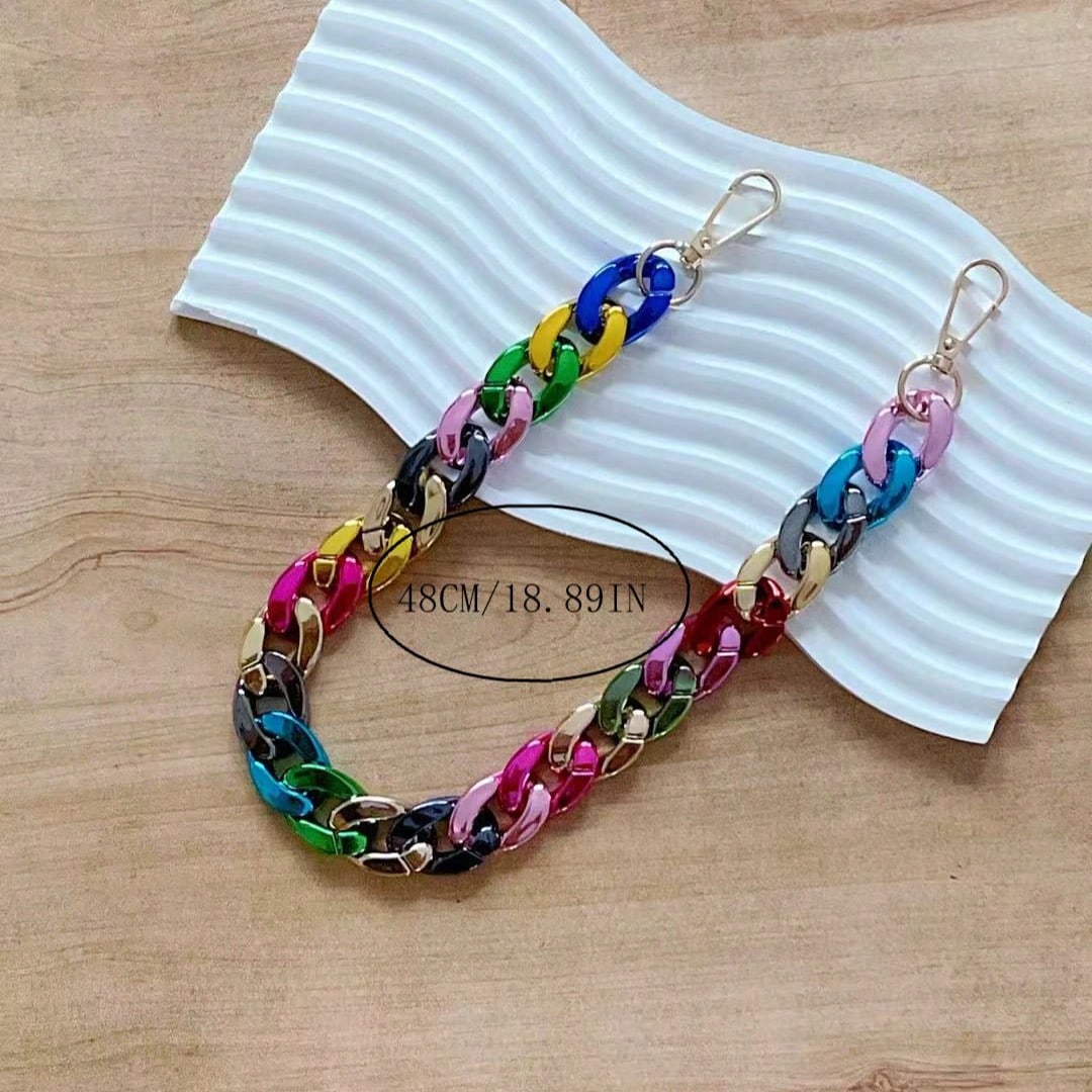 Metallic 7-Color Bag Chain Pendant Bag Strap Extension Chain Phone