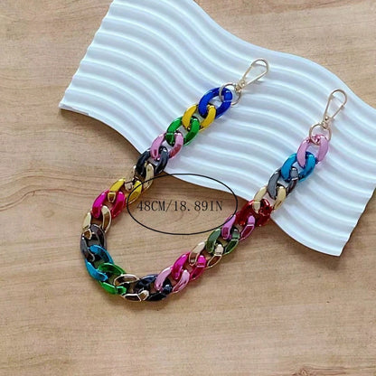 Metallic 7-Color Bag Chain Pendant Bag Strap Extension Chain Phone