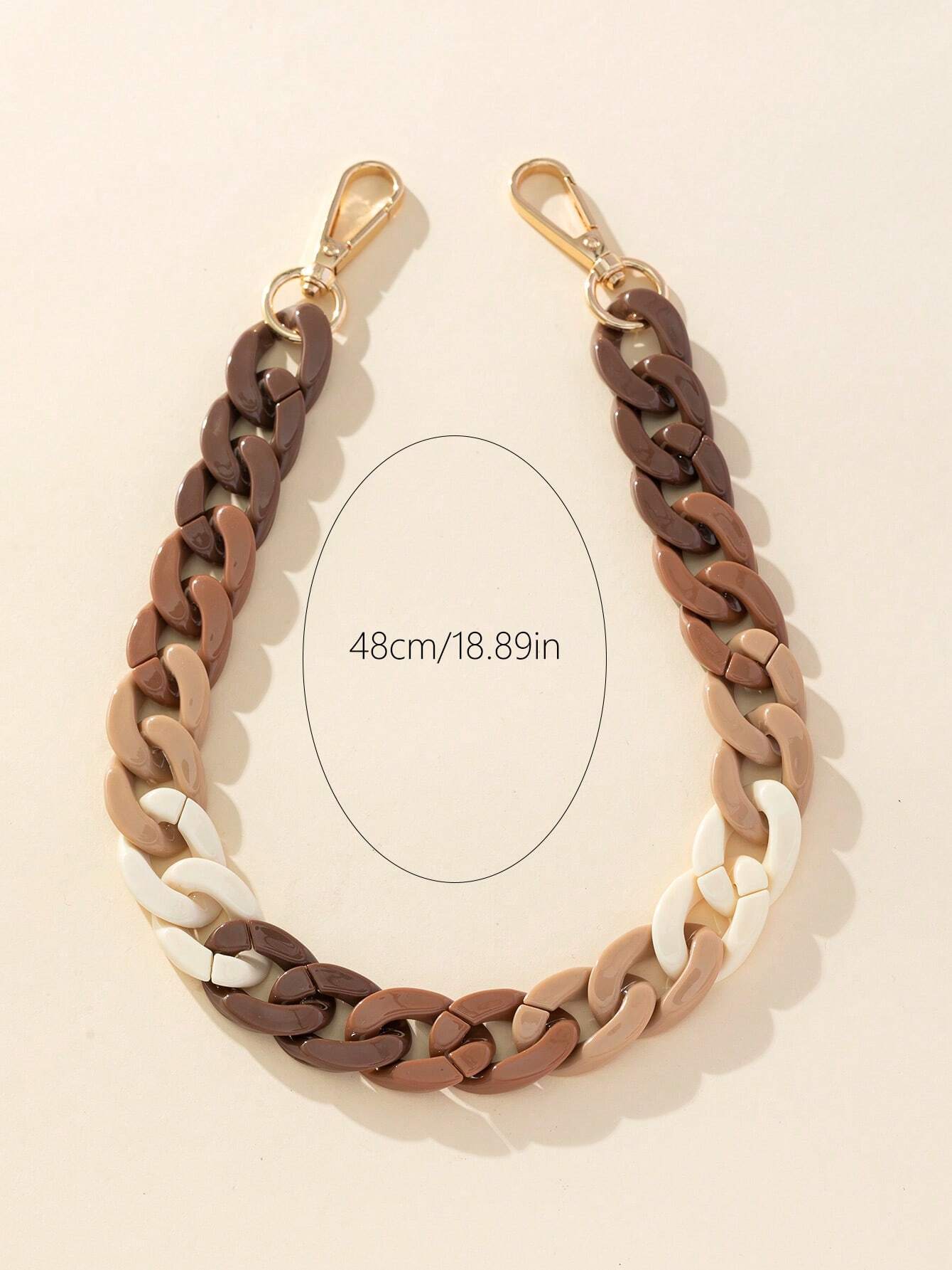 Metallic 7-Color Bag Chain Pendant Bag Strap Extension Chain Phone